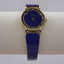 Pierre Nicol Royal Blue Gold Tone Women’s Vintage Quartz Watch – Roman Numerals, Stretch Band, Japan Parts