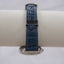 Silver Crystal Bezel Women’s Quartz Watch with Blue Crocodile Strap | Elegant Dress Watch | Minimalist Fashion Watch