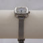 Y2K Rumours Silver Tone Mesh Band Women’s Watch | Vintage Style Quartz Bracelet | Small Square Face | Adjustable Mesh Strap
