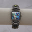 Vintage Susan Semburg Abalone Inlay Women’s Watch – Rectangular Face – Silver Tone Bracelet – Japan Quartz Movement