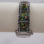 Vintage Susan Semburg Abalone Inlay Women’s Watch – Rectangular Face – Silver Tone Bracelet – Japan Quartz Movement