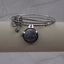 Silver Charm Bangle Watch for Women, Adjustable Wire Bracelet Watch, Rhinestone Accent Quartz Watch, Vintage Style Bangle Watch