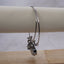 Silver Charm Bangle Watch for Women, Adjustable Wire Bracelet Watch, Rhinestone Accent Quartz Watch, Vintage Style Bangle Watch