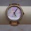 Michael Kors Rose Gold & Mother of Pearl Watch | Crystal Bezel Parker Watch | Designer Wristwatch for Women | Shimmering Iridescent Dial