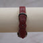 Vintage Geneva Red Dial Rectangular Watch | Burgundy Leather Strap | Minimalist Quartz Watch | Art Deco Inspired