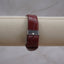 Vintage-Style Octagon Faceted Dress Watch – Deep Burgundy & Gold