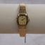 Vintage Seiko Gold Tone Bark Textured Watch | Petite Gold Mesh Dress Watch | Retro Ladies Seiko Quartz | Dainty Jewelry Watch