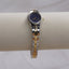 Vintage Pulsar Two-Tone Women's Watch | Striking Blue Dial & Gold/Silver Bracelet | Classic Dainty Dress Watch | Elegant Gift for Her | Seiko Movement