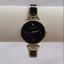 Anne Klein Diamond Dial Bangle Watch | Black & Gold-Tone Minimalist Wristwatch | Genuine Diamond Accent | Elegant Dress Watch Gift for Her