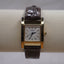 Vintage GUESS Gold Tank Watch – Brown Croc Leather Strap