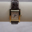 Vintage GUESS Gold Tank Watch – Brown Croc Leather Strap