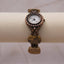 Collectible Geneva Beaded Stone Watch | Vintage Boho Southwestern Bracelet Watch | Earth-Tone Gemstone Jewelry Timepiece