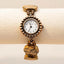 Collectible Geneva Beaded Stone Watch | Vintage Boho Southwestern Bracelet Watch | Earth-Tone Gemstone Jewelry Timepiece