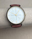 Daily Wear Leather Gender Fluid Watch in Rose Gold