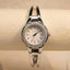 Y2K Crystal Anne Klein Pearlized Gloss Sterling Silver Watch