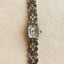 Rare Vintage M.Z Berger, Two Tone Marcasite Quartz