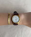 Vintage Seiko Luxe Genuine Leather Wrist Watch