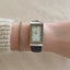 Minimalist Classic Mother of Pearl, Roman Numeral, Genuine Snakeskin Leather